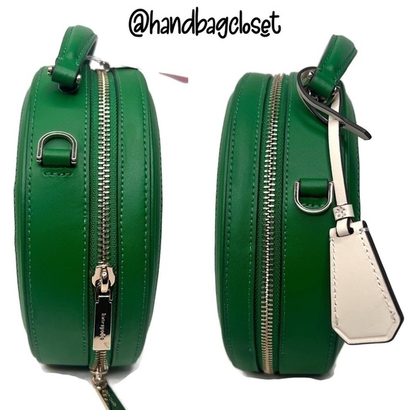 Kate Spade Traveler Canteen Crossbody Bag Green Even Stripe Jacquard K6119 KS141 - Picture 12 of 16
